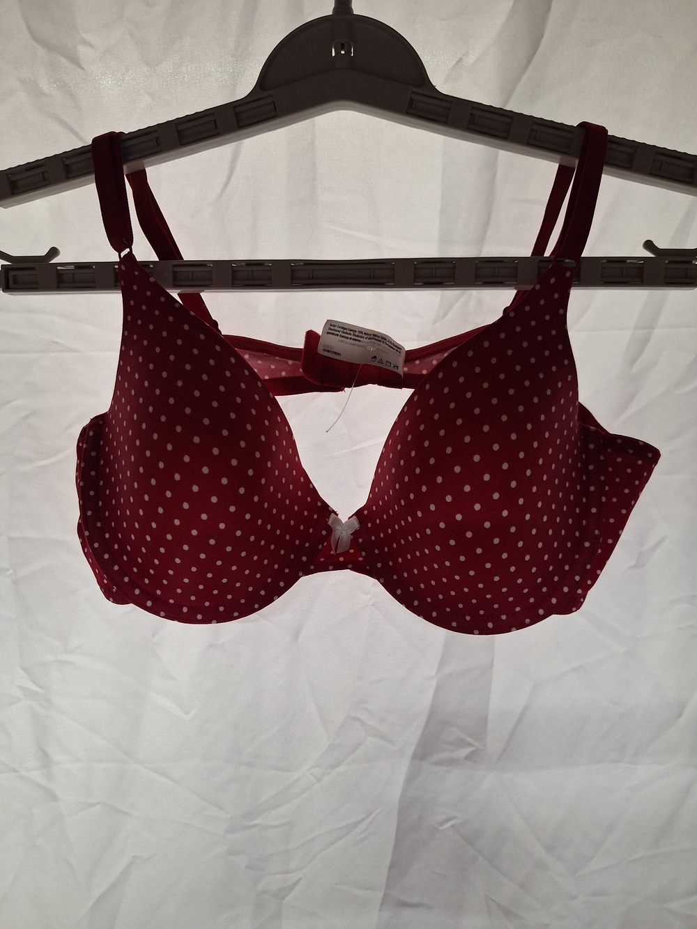 Maidenform Red Polka Dot T-Shirt Bra